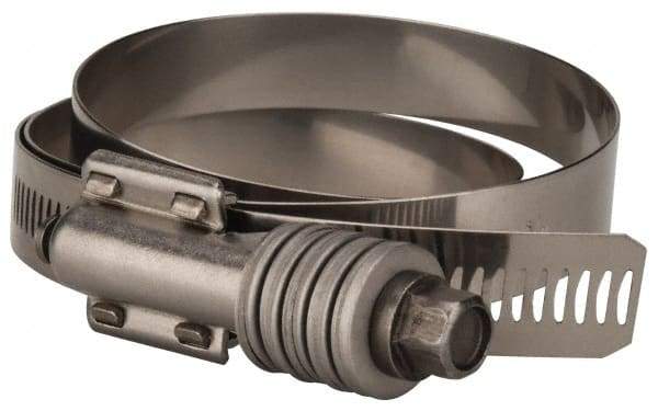 Value Collection - 5-3/4 to 6-5/8" Hose, 5/8" Wide x 0.7" Thick, Constant Torque Clamp - 5-3/4 to 6-5/8" Diam, Grade 301 & 410 Stainless Steel Screw - Exact Industrial Supply