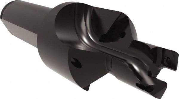 Allied Machine and Engineering - 11 to 12mm Diam, Straight Shank, 15.88mm Body Shank Diam, Combo Chamfer and Countersink Drill - TCMT 110204 Insert, 90.09mm OAL - Exact Industrial Supply