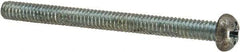 Value Collection - #5-40 UNC, 1-1/2" Length Under Head Phillips Drive Machine Screw - Round Head, Grade J82 Steel, Zinc-Plated Finish, Without Washer - Exact Industrial Supply