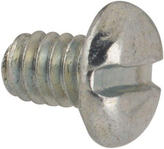 Value Collection - #5-40 UNC, 3/16" Length Under Head Slotted Drive Machine Screw - Pan Head, Grade J82 Steel, Zinc-Plated Finish, Without Washer - Exact Industrial Supply