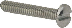 Value Collection - #5-40 UNC, 3/4" Length Under Head Slotted Drive Machine Screw - Pan Head, Grade J82 Steel, Zinc-Plated Finish, Without Washer - Exact Industrial Supply
