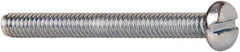Value Collection - #5-40 UNC, 1-1/4" Length Under Head Slotted Drive Machine Screw - Pan Head, Grade J82 Steel, Zinc-Plated Finish, Without Washer - Exact Industrial Supply