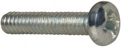 Value Collection - #5-40 UNC, 5/8" Length Under Head Phillips Drive Machine Screw - Pan Head, Grade J82 Steel, Zinc-Plated Finish, Without Washer - Exact Industrial Supply
