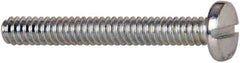 Value Collection - #4-40 UNC, 1/8" Length Under Head Slotted Drive Machine Screw - Binding Head, Grade J82 Steel, Zinc-Plated Finish, Without Washer - Exact Industrial Supply