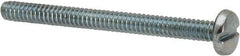Value Collection - #4-40 UNC, 1-1/4" Length Under Head Slotted Drive Machine Screw - Binding Head, Grade J82 Steel, Zinc-Plated Finish, Without Washer - Exact Industrial Supply