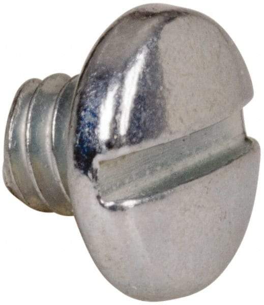 Value Collection - #5-40 UNC, 1/8" Length Under Head Slotted Drive Machine Screw - Binding Head, Grade J82 Steel, Zinc-Plated Finish, Without Washer - Exact Industrial Supply