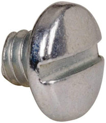 Value Collection - #5-40 UNC, 1/8" Length Under Head Slotted Drive Machine Screw - Binding Head, Grade J82 Steel, Zinc-Plated Finish, Without Washer - Exact Industrial Supply