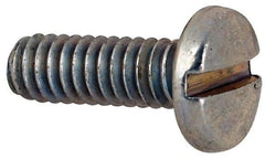 Value Collection - #5-40 UNC, 3/8" Length Under Head Slotted Drive Machine Screw - Binding Head, Grade J82 Steel, Zinc-Plated Finish, Without Washer - Exact Industrial Supply