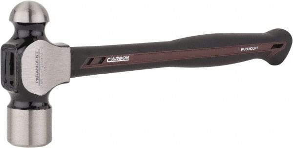 Paramount - 2 Lb Head Ball Pein Hammer - Carbon Fiber Handle, 14-7/8" OAL - Exact Industrial Supply