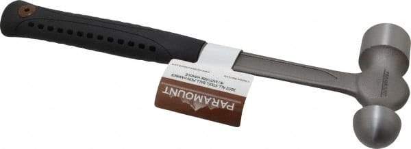 Paramount - 2 Lb Head Ball Pein Hammer - Steel Handle with Grip, 14-1/2" OAL - Exact Industrial Supply