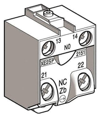 Telemecanique Sensors - NO/NC, Electrical Switch Contact Block - For Use with ZCD21, ZCKJ1, ZCKJ1D, ZCKL1, ZCKM1, ZCKS1, ZCP21 - Exact Industrial Supply