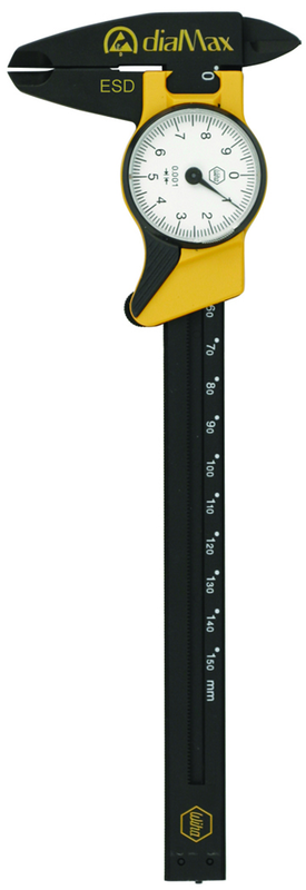 0 - 6 / 0 - 150mm Measuring Range (.001 Grad.) -ESD Safe Dial Caliper - #41105 - Exact Industrial Supply