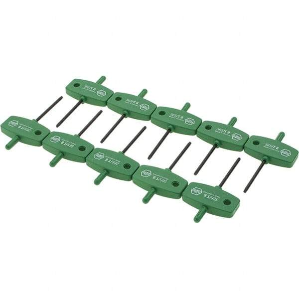 Wiha - T8 Torx Key - Wing Handle, 40mm Length Under Head, 2.9" OAL - Exact Industrial Supply