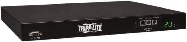 Tripp-Lite - 10 Outlets, 200/240 Volts, 20 Amps, 12' Cord, Power Outlet Strip - Rack Mount, 5-15/20R NEMA Configuration, 19" Strip - Exact Industrial Supply