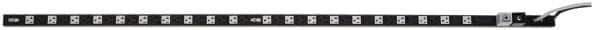 Tripp-Lite - 40 Outlets, 120 VAC20 Amps, 10' Cord, Power Outlet Strip - Rack Mount, 5-15/20R NEMA Configuration, 70" Strip - Exact Industrial Supply