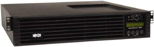 Tripp-Lite - 20 Amp, 2,200 VA, Tower & Rack Mount Online Backup Uninterruptible Power Supply - Backup 4 min with Full Load & 13.2 min with Half Load, 120 VAC Input & Output, 1,800 Watt Output, 1 Phases, 6 Outlets - Exact Industrial Supply