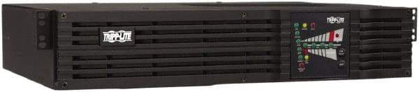 Tripp-Lite - 15 Amp, 1,500 VA, Tower & Rack Mount Online Backup Uninterruptible Power Supply - Backup 5 min with Full Load & 13 min with Half Load, 120 VAC Input & Output, 1,200 Watt Output, 1 Phases, 6 Outlets - Exact Industrial Supply