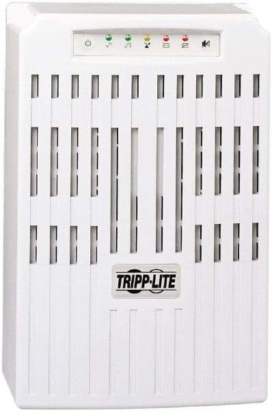 Tripp-Lite - 20 Amp, 2,200 VA, Tower Mount Line Interactive Backup Uninterruptible Power Supply - Backup 7 min with Full Load & 16.2 min with Half Load, 230 Volt Input & Output, 1,600 Watt Output, 1 Phases, 8 Outlets - Exact Industrial Supply