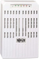 Tripp-Lite - 20 Amp, 2,200 VA, Tower Mount Line Interactive Backup Uninterruptible Power Supply - Backup 7 min with Full Load & 16.2 min with Half Load, 230 Volt Input & Output, 1,600 Watt Output, 1 Phases, 8 Outlets - Exact Industrial Supply