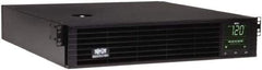 Tripp-Lite - 20 Amp, 3,000 VA, Tower & Rack Mount Line Interactive Backup Uninterruptible Power Supply - Backup 3-1/2 min with Full Load & 10 min with Half Load, 120 VAC Input & Output, 2,880 Watt Output, 1 Phases, 8 Outlets - Exact Industrial Supply