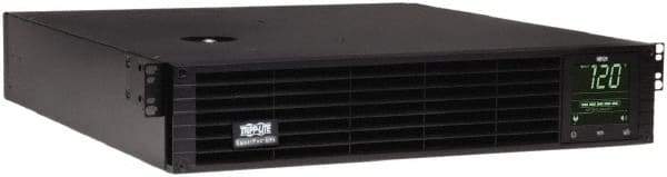 Tripp-Lite - 20 Amp, 3,000 VA, Tower & Rack Mount Line Interactive Backup Uninterruptible Power Supply - Backup 3-1/2 min with Full Load & 12.9 min with Half Load, 120 VAC Input & Output, 2,250 Watt Output, 1 Phases, 8 Outlets - Exact Industrial Supply