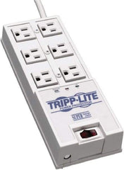 Tripp-Lite - 6 Outlets, 120 VAC15 Amps, 6' Cord, Power Outlet Strip - Floor, Keyhole Mount, 5-15 NEMA Configuration, 9-1/2" Strip - Exact Industrial Supply