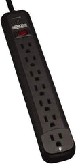 Tripp-Lite - 7 Outlets, 120 VAC15 Amps, 12' Cord, Power Outlet Strip - Floor, Keyhole Mount, 5-15 NEMA Configuration, 11.69" Strip - Exact Industrial Supply