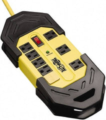 Tripp-Lite - 8 Outlets, 120 VAC15 Amps, 25' Cord, Power Outlet Strip - Floor, Keyhole Mount, 5-15 NEMA Configuration, 1.57" Strip - Exact Industrial Supply