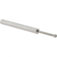 Accupro - 5/32° 5/32" Cut Diam, 0.078" Cut Width, 3/16" Shank, Solid Carbide Double-Angle Cutter - Exact Industrial Supply