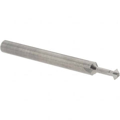 Accupro - 5/32° 5/32" Cut Diam, 0.078" Cut Width, 3/16" Shank, Solid Carbide Double-Angle Cutter - Exact Industrial Supply