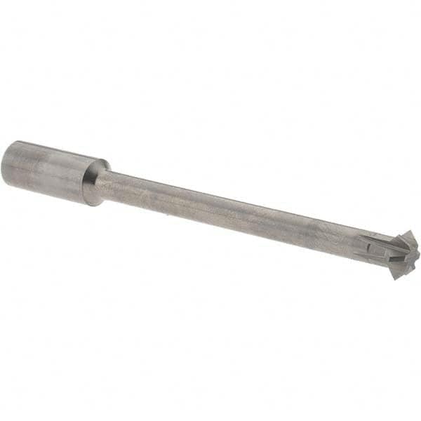 Accupro - 5/16° 5/16" Cut Diam, 1/8" Cut Width, 5/16" Shank, Solid Carbide Double-Angle Cutter - Exact Industrial Supply