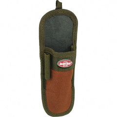Bucket Boss - 1 Pocket Knife Holster - Polyester, Brown & Green - Exact Industrial Supply