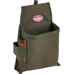 Bucket Boss - 1 Pocket General Purpose Holster - Polyester, Brown & Green - Exact Industrial Supply