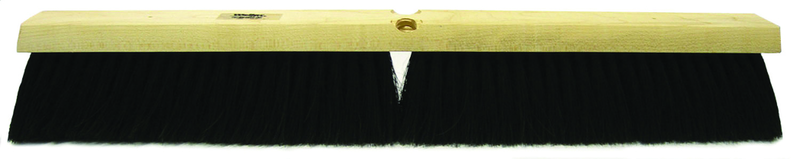 24" Black Tampico Coarse Sweeping - Broom Without Handle - Exact Industrial Supply
