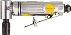 Value Collection - 1/4" Collet, Angle Handle, Air Angle Die Grinder - 22,000 RPM, Front Exhaust, 4 CFM, 0.3 hp, 90 psi, 1/4 NPT Inlet - Exact Industrial Supply