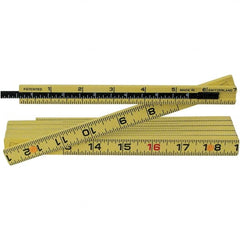 Wiha - Folding Rules Overall Length (Feet): 6.00 Graduation (Inch): 1/16 - Exact Industrial Supply