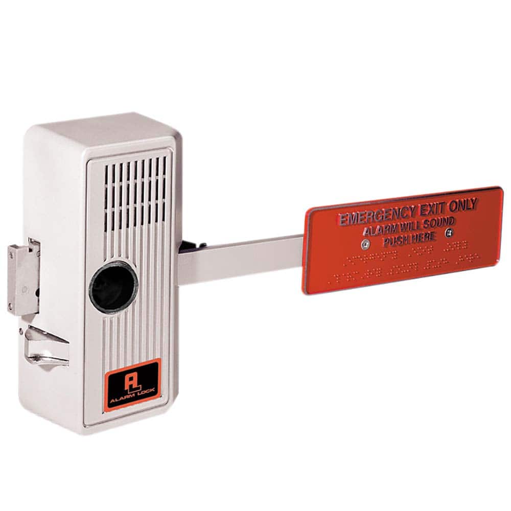 Alarm Lock - Push Bars Type: Emergency Exit Alarm Device Minimum Door Width: 28 (Inch) - Exact Industrial Supply