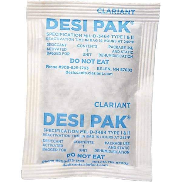 Armor Protective Packaging - Desiccant Packets Material: Clay Packet Size: 1 oz. - Exact Industrial Supply