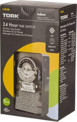 TORK nsi - 20 min to 22 hr Indoor Analog Mechanical Timer Switch - 12 On/Off, 208 to 277 Volts, 60 Hz, 11,080 Watts, 12 Modes - Exact Industrial Supply