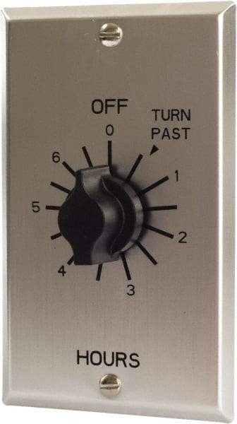 TORK nsi - 0 min to 6 hr Indoor Analog Spring-wound Mechanical Timer - 125/250/277 VAC, 50/60 Hz, 2,500 Watts, 6 Modes - Exact Industrial Supply