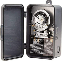 TORK nsi - 20 min to 22 hr Indoor Analog Mechanical Timer Switch - 12 On/Off, 120 Volts, 60 Hz, 4,800 Watts, 12 Modes - Exact Industrial Supply