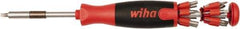 Wiha - Bit Screwdriver Set - Phillips, Slotted, Torx, Hex, Square, Posidriv - Exact Industrial Supply