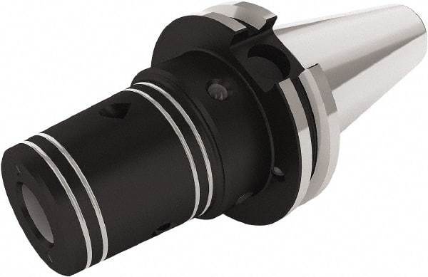 Seco - 5/8" Hole Diam, CAT50 Taper Shank Shrink Fit Tool Holder & Adapter - 63.5mm Projection, 44mm Nose Diam, Through Coolant - Exact Industrial Supply