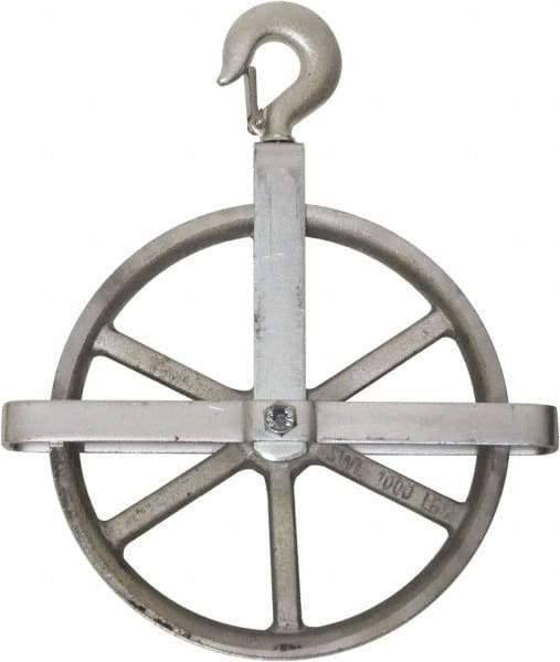 Value Collection - Blocks & Pulleys Type: Swivel Hook Block Rope Type: Fibrous - Exact Industrial Supply