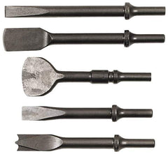 Chicago Pneumatic - 7" OAL, Scaling Chisel - Round Shank, Alloy Steel - Exact Industrial Supply