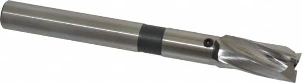 Cleveland - 19/32" Diam, 1/2" Shank, Diam, 3 Flutes, Straight Shank, Interchangeable Pilot Counterbore - Exact Industrial Supply