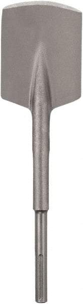 DeWALT - 4" Head Width, 16.6" OAL, 1-1/8" Shank Diam, Spade Chisel - SDS Max Drive, SDS Max Shank, Steel - Exact Industrial Supply