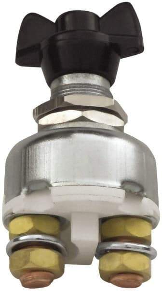 Battery Doctor - 1 Position, 12 Volt, 100 Continuous Amp, Inline Battery Switch - Battery Knife Switch Sequence, 1 Switch, Gold - Exact Industrial Supply