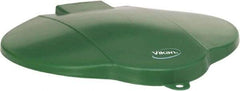Vikan - 3 Gal Polypropylene Pail Lid - Green, For Use with 5687 - Exact Industrial Supply
