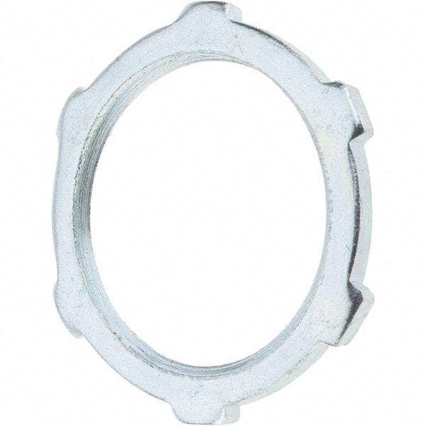 Value Collection - 1" Trade, Steel Threaded Conduit Locknut - Exact Industrial Supply